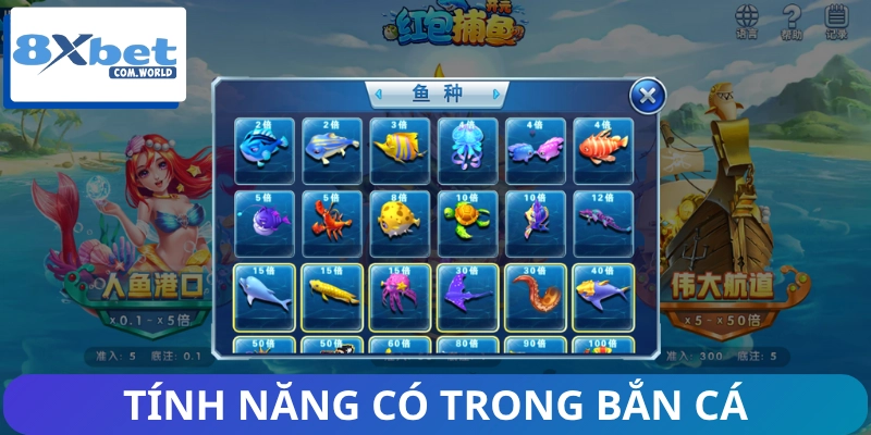 Giới thiệu các tính năng độc đáo của game bắn cá ăn xu